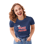 Chess Master Women Regular Fit Tshirt 180 Navy Blue Regular Fit Tshirt - Premium Cotton Women Wear