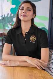 Black Polo Shirt - Toy Story Woody Sheriff Women Polo Shirt 220 Design | Women Fashion