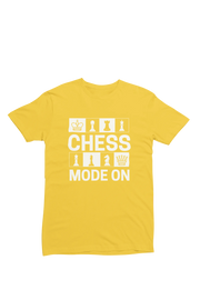 Women Regular Fit Tshirt - Chess Mode On Women Regular Fit Tshirt 180 Yellow | Fullmoon Styles