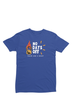 Women Regular Fit Tshirt - No Days Off Women Regular Fit Tshirt 180 Royal Blue | Fullmoon Styles