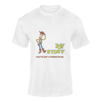 Men Regular Fit Tshirt - Toy Story Woody Men Regular Fit Tshirt 180 White | Fullmoon Styles