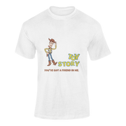 Men Regular Fit Tshirt - Toy Story Woody Men Regular Fit Tshirt 180 White | Fullmoon Styles