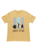 Men Regular Fit Tshirt - Rock Star Men Regular Fit Tshirt 180 Beige | Fullmoon Styles