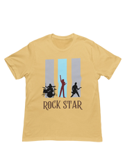Men Regular Fit Tshirt - Rock Star Men Regular Fit Tshirt 180 Beige | Fullmoon Styles
