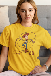 Comfortable Women Regular Fit Tshirt in Yellow - 180 GSM | Fullmoon Styles