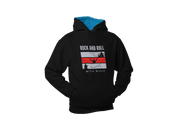 Men Regular Fit Hoodie - Rock N Roll With Music Men Regular Fit Hoodie 320 Black | Fullmoon Styles