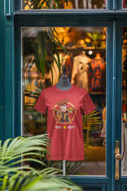 Red Oversized - Toy Story Woody Sheriff Women Oversized 210 Design | Women Fashion