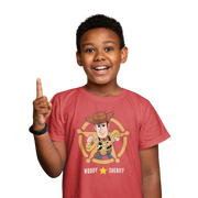 Comfortable Kids Regular Fit Tshirt in Red - 180 GSM | Fullmoon Styles