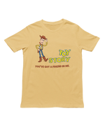 Men Oversized - Toy Story Woody Men Oversized 240 Beige | Fullmoon Styles