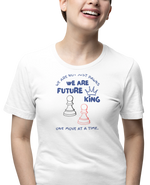 We Are Future Kings Women Regular Fit Tshirt 180 White Regular Fit Tshirt - Premium Cotton Women Wear