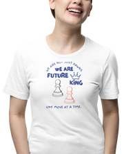 We Are Future Kings Women Regular Fit Tshirt 180 White Regular Fit Tshirt - Premium Cotton Women Wear