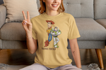 Women Regular Fit Tshirt - Woody And Buzz Friends Forever Women Regular Fit Tshirt 180 Beige | Fullmoon Styles