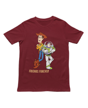 Men Regular Fit Tshirt - Woody And Buzz Friends Forever Men Regular Fit Tshirt 180 Maroon | Fullmoon Styles
