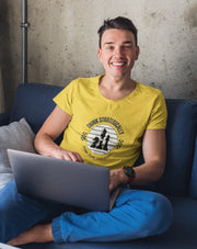 Think Strategically Men Regular Fit Tshirt 180 Yellow Regular Fit Tshirt - Premium Cotton Men Wear