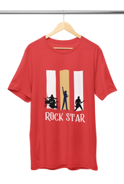 Premium Red Regular Fit Tshirt for Men - 180 GSM Cotton | Fullmoon Styles