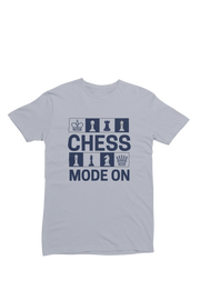 Women Regular Fit Tshirt - Chess Mode On Women Regular Fit Tshirt 180 Gray | Fullmoon Styles