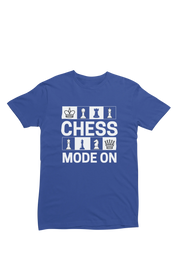 Men Regular Fit Tshirt - Chess Mode On Men Regular Fit Tshirt 180 Royal Blue | Fullmoon Styles