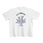 White Regular Fit Tshirt - Good Day To Read Kids Regular Fit Tshirt 180 Design | Kids Fashion