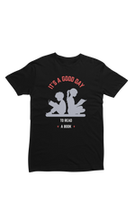 Women Regular Fit Tshirt - Good Day To Read Women Regular Fit Tshirt 180 Black | Fullmoon Styles
