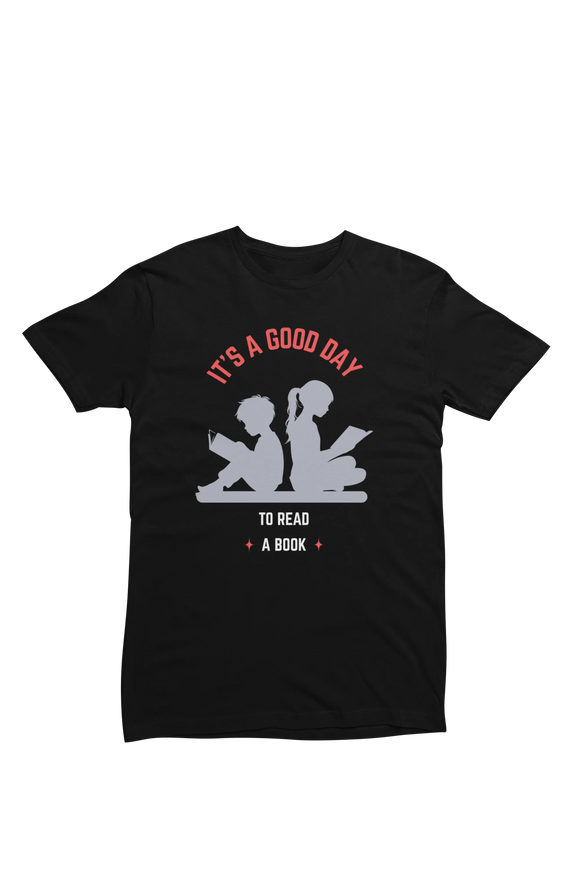 Women Regular Fit Tshirt - Good Day To Read Women Regular Fit Tshirt 180 Black | Fullmoon Styles