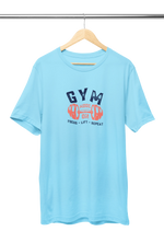 Gym Mode On Women Regular Fit Tshirt 180 Sky Blue Regular Fit Tshirt - Premium Cotton Women Wear