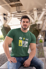 Comfortable Men Regular Fit Tshirt in Bottle Green - 180 GSM | Fullmoon Styles