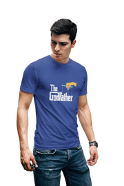 The Godfather Men Regular Fit Tshirt 180 Royal Blue Regular Fit Tshirt - Premium Cotton Men Wear