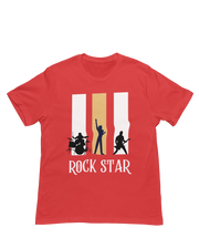 Men Regular Fit Tshirt - Rock Star Men Regular Fit Tshirt 180 Red | Fullmoon Styles