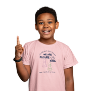 Comfortable Kids Regular Fit Tshirt in Baby Pink - 180 GSM | Fullmoon Styles