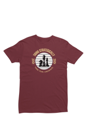 Think Strategically Women Regular Fit Tshirt 180 Maroon Regular Fit Tshirt - Premium Cotton Women Wear