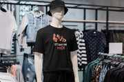 Black Regular Fit Tshirt - Lets Make Some Noise Men Regular Fit Tshirt 180 Design | Men Fashion