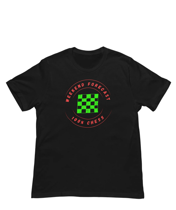 Men Regular Fit Tshirt - Chess Forecast Men Regular Fit Tshirt 180 Black | Fullmoon Styles