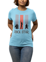 Comfortable Women Regular Fit Tshirt in Sky Blue - 180 GSM | Fullmoon Styles