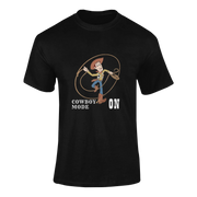 Women Oversized - Woody Cowboy Mode On Women Oversized 210 Black | Fullmoon Styles