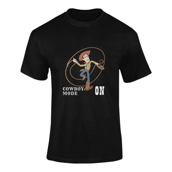 Women Oversized - Woody Cowboy Mode On Women Oversized 210 Black | Fullmoon Styles