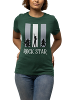 Comfortable Women Regular Fit Tshirt in Bottle Green - 180 GSM | Fullmoon Styles