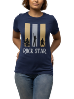 Comfortable Women Regular Fit Tshirt in Navy Blue - 180 GSM | Fullmoon Styles