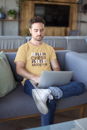 Chess Mode On Men Regular Fit Tshirt 180 Beige Regular Fit Tshirt - Premium Cotton Men Wear