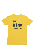 Men Regular Fit Tshirt - King Never Falls Men Regular Fit Tshirt 180 Yellow | Fullmoon Styles