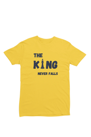 Men Regular Fit Tshirt - King Never Falls Men Regular Fit Tshirt 180 Yellow | Fullmoon Styles