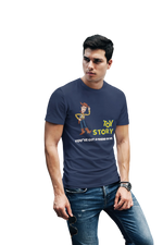 Toy Story Woody Men Regular Fit Tshirt 180 Navy Blue Regular Fit Tshirt - Premium Cotton Men Wear