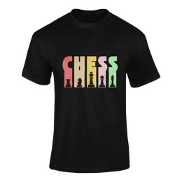 Men Regular Fit Tshirt - Chess Men Regular Fit Tshirt 180 Black | Fullmoon Styles