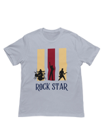 Men Regular Fit Tshirt - Rock Star Men Regular Fit Tshirt 180 Gray | Fullmoon Styles