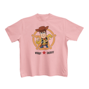 Toy Story Woody Sheriff Kids Regular Fit Tshirt 180 Baby Pink Regular Fit Tshirt - Premium Cotton Kids Wear
