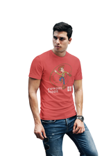Woody Cowboy Mode On Men Oversized 210 Red Oversized - Premium Cotton Men Wear