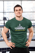 Bottle Green Regular Fit Tshirt - Chess Think Before You Move Men Regular Fit Tshirt 180 Design | Men Fashion