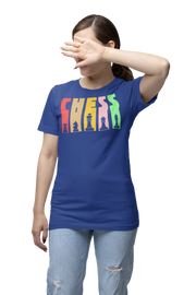Chess Women Regular Fit Tshirt 180 Royal Blue Regular Fit Tshirt - Premium Cotton Women Wear