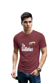 Comfortable Men Regular Fit Tshirt in Maroon - 180 GSM | Fullmoon Styles