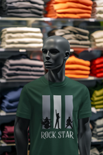 Bottle Green Regular Fit Tshirt - Rock Star Men Regular Fit Tshirt 180 Design | Men Fashion