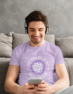 Comfortable Men Regular Fit Tshirt in Lavender - 180 GSM | Fullmoon Styles